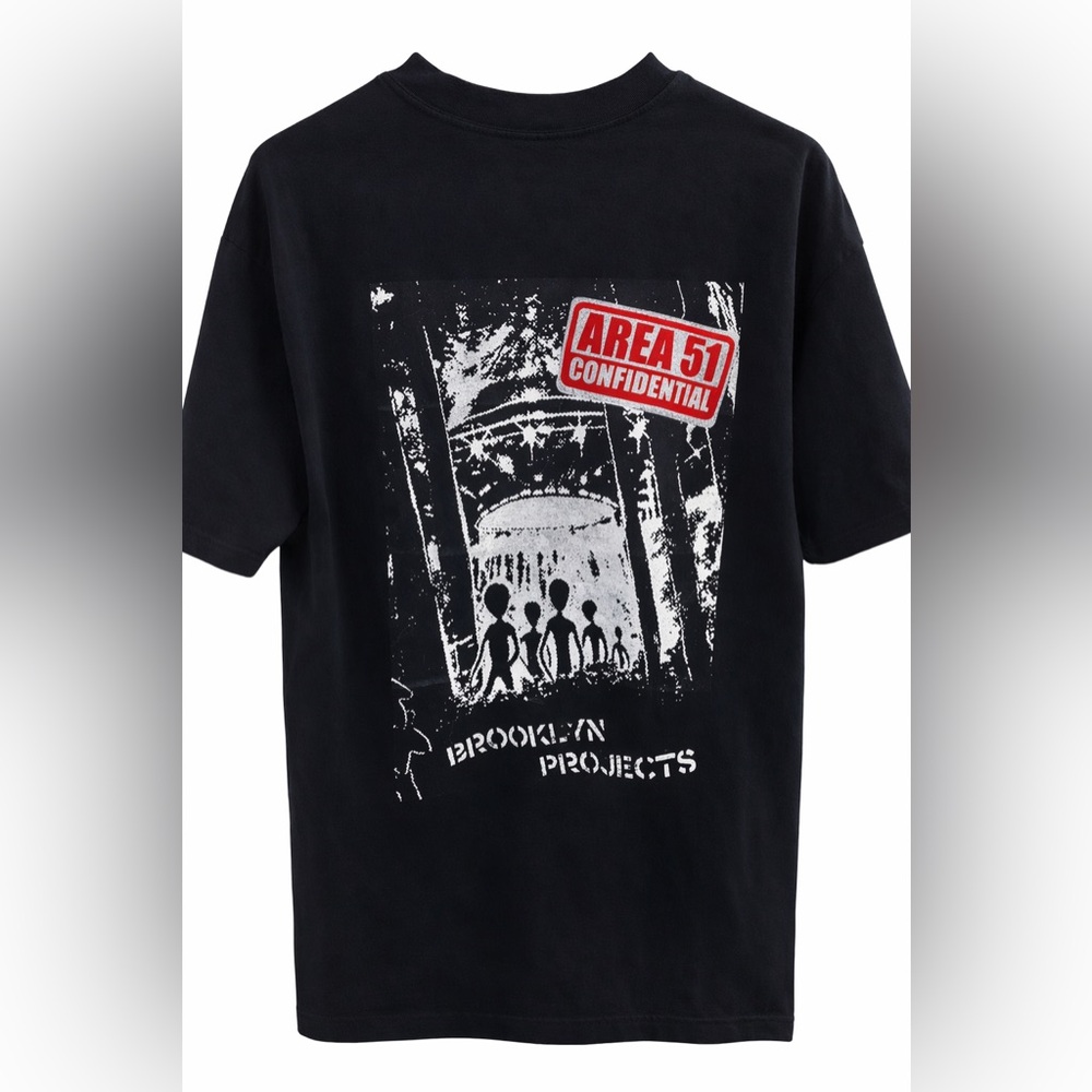 Brooklyn Projects Area 51 Alien Casual Graphic Street Wear Men’s Tshirt L